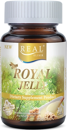 รูปภาพของ Real Elixir Royal Jelly ให้ 10 Hydroxy 2% decenoic Acid 11mg. 30แคปซูล  เรียล อิลิคเซอร์ รอยัลเจลลี่